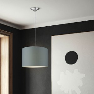 Home Sweet Home verlichtingspendel Fabric 11/11/100cm - wit-zilver