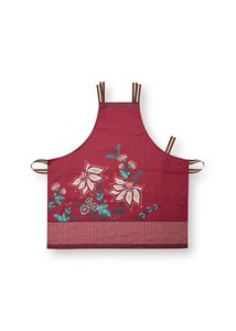 Apron Flower Festival Dark Pink 85x88cm