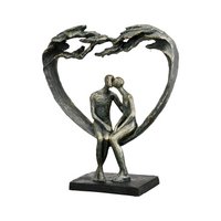 Skulptur Herz Kiss under Tree H.30 cm