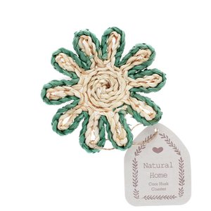 Maisschalen-Untersetzer – Blau