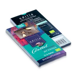 Cioccolato biologico con datteri al pistacchio