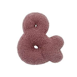 Letterkussen "&" roze