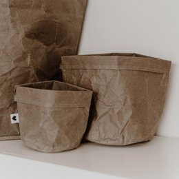 Paperbag sæt med 2 grå (PU = 6 sæt)