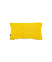 Small yellow cushion cover with a rectangular shape.
