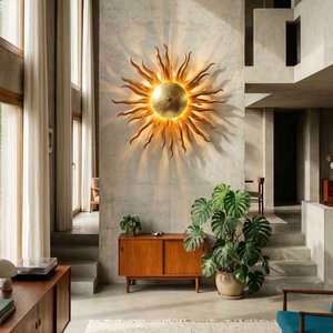 s.LUCE Diator XL handgesmede zonneroest en gouden kleuren