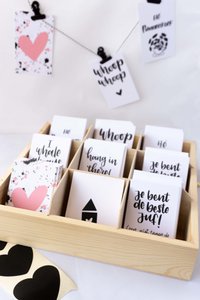 Display with mini cards