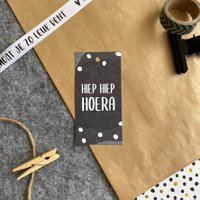 Cadeaulabel - Hiep hiep hoera