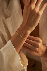 WOVEN BRACELET ROSE GOLD