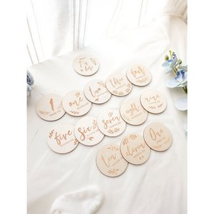 Baby-Meilenstein-Set aus Holz (Sperrholz)