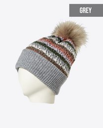 Damebeanie med pompom: CELLO