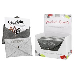 Rectangular gift envelope with city lights, 2 assorted, H.11 cm