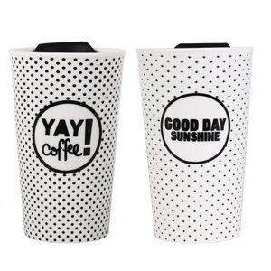 CERAMIC TAKE AWAY COFFEE MUG HF