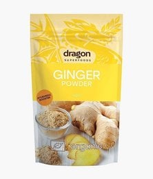 Organic ginger powder, 200g, from Dragon Superfoods. Warm, earthy flavor, versatile for cooking and baking.