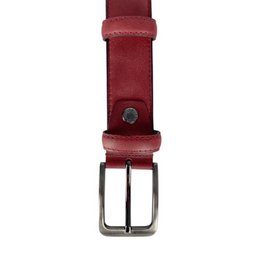 Cintura in pelle monogramma | Genuina pelle | Cintura maschile e signore | 3,5 cm | 8 colori