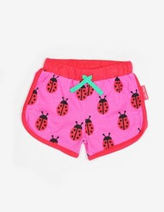 Bio-Baumwoll Kinder Shorts mit Marienkäfer-Druck