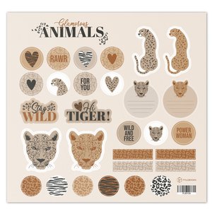Fyllbooks Stickerbogen Glamouröse Tiere