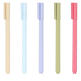 A set of colorful pencils in various shades including white, blue, green, purple, and red. The pencils appear to be standard wooden pencils with a hexagonal shape.