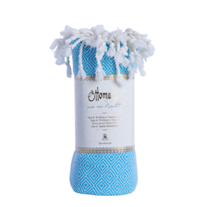 Hammam towel diamond / turquoise