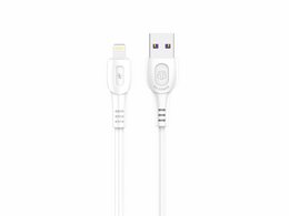  White USB charging cable, 1M length, fast charging 6A, iPhone Lightning connector, data transfer cable