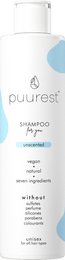 Puurest™ Shampoo Unscented, 250ml - Gentle, fragrance-free shampoo for sensitive hair and scalp. Cleanses without stripping, leaving hair soft and manageable.