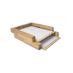 Paper  tray, Set of 2 wooden paper trays