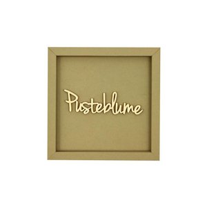DANDELIUM frame card wood lettering magnet