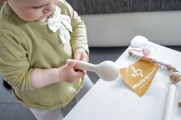 Maracas Rattle | Baby rattle made from regional wood | Baby Toys & Musical Toys | musical instrument | Wooden rattle from 1 year | 100% Made in Germany