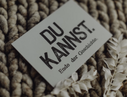 Stemplet postkort "Du kannst"