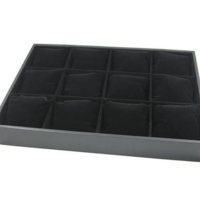 Jewelry box bracelets watches 12 pillows black