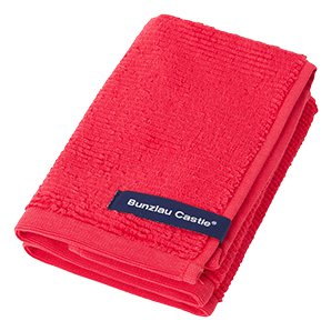 Bunzlau Castle Cleaning Cloth, 30cm, Red, 2-pack