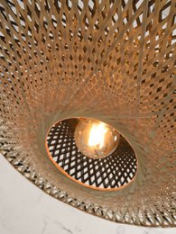 Wandlamp Kalimantan bambusplade, S