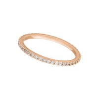 Memory ring, 18k rose gold plated, size 50