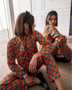 Bluse Loose Cut Dots