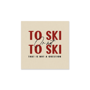 Ski -decoratiebord