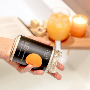 JOIK Foaming Grapefruit & Mandarin Bath Milk, 360gr, glazen pot