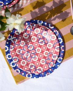 Dessertplatte Blume Power Pink