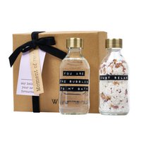 Giftbox MOMENT OF REST transparant/brass 2x200ml