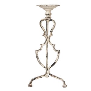 Candlestick 51 cm Beige Eisenkerzenständer