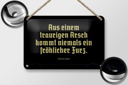 Tin sign saying 18x12cm from a sad ass comes decoration