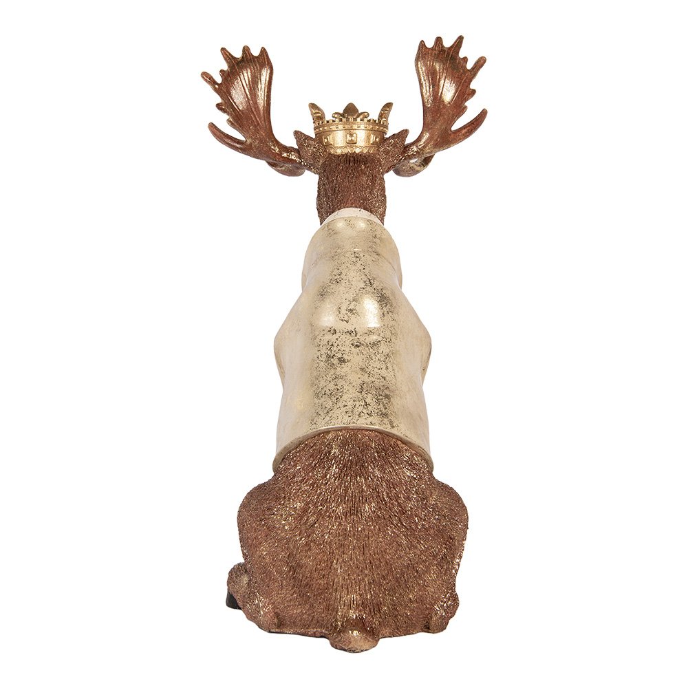 Decoratie Beeld Hert 36x40x63 cm Bruin Kunststof
