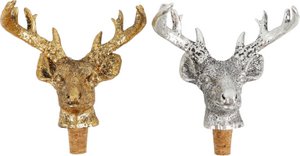 FLASCHENKORKEN HIRSCH 2 TEILIGES SET (HOFF8043)