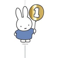 Kerze Miffy blau - 1 Jahr