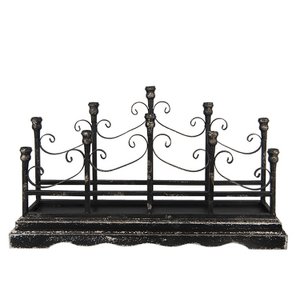 Candlestick 46 cm schwarzer Eisenkerzenständer