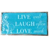 Wanddekoration Lebe, lache, liebe