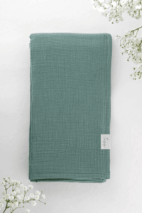 TISU muslin swaddle, Mint Green