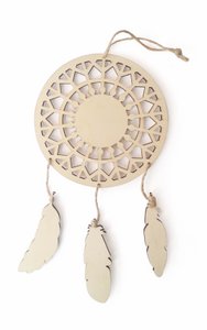 DREAMCATCHER VEREN IN HOUT 125x235x2mm