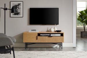 TV-meubel 120 cm eiken echt houtfineer