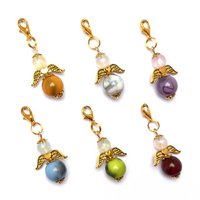 Guardian angel "Mina" keychain, 6-series set, gold-colored