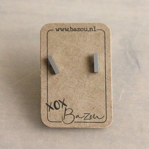 OS403 - Tbar roestvrijstalen oorsteker - zilver