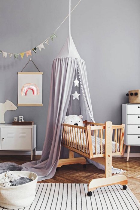 Regenboog Kinderkamer Poster Bruin Roze Rood